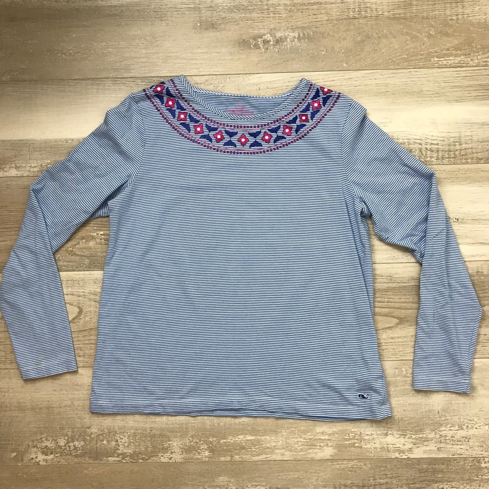 Vineyard Vines Long Sleeve Striped Top